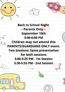 Back to School Night